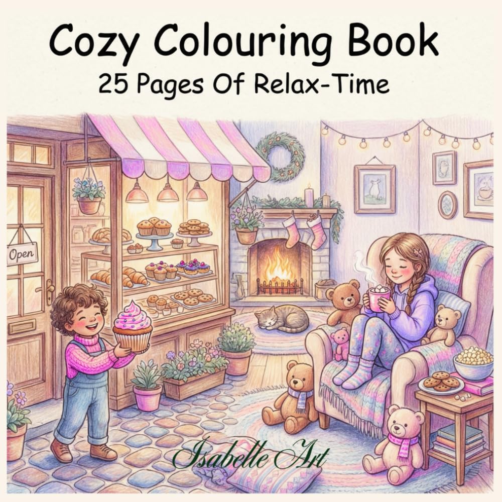 A Cozy Coloring Book: Relaxing colouring Pages of Calm & Comfort: For Relaxation, Calm, and All Ages