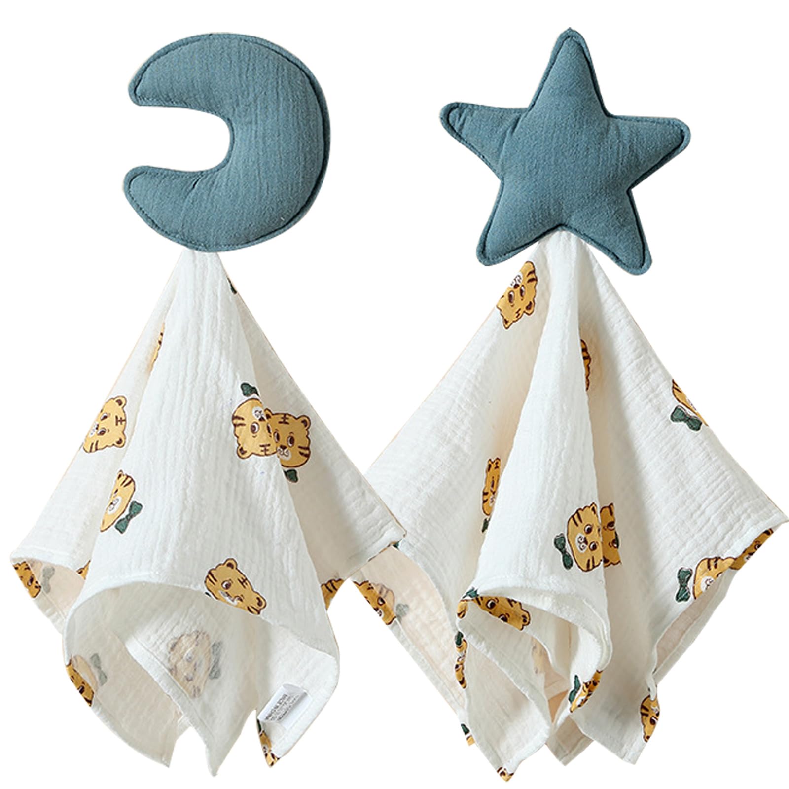 Lovey Blanket for Boys and Girls, Organic Cotton Muslin