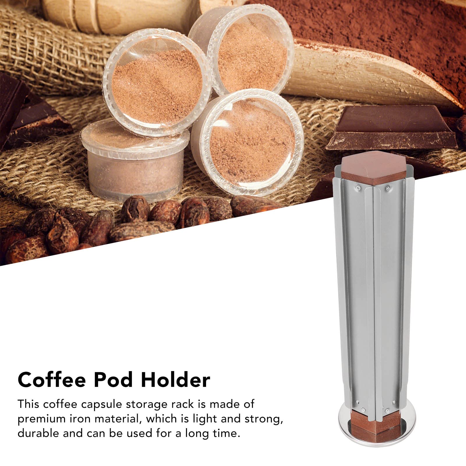Soporte para C¨¢psulas de Caf¨¦ de 66 Grados,Estante de Almacenamiento de C¨¢psulas Giratorio de 360 Grados,Estante de Almacenamiento de C¨¢psulas Caf¨¦ Gran Capacidad,Soporte C¨¢psulas C