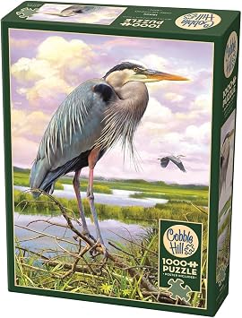 Cobble Hill 1000 Piece Puzzle - Heron - Sample Poster Included