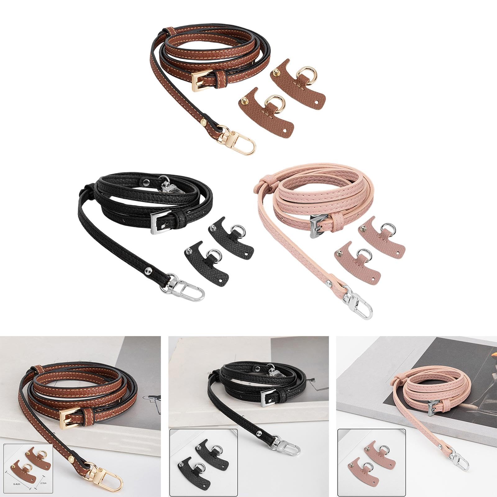 HEAVENGLOW Luggage Straps Parts Bag Strap for Briefcase Clutch Bag Purse Brown |Handbag Accessories-image-36