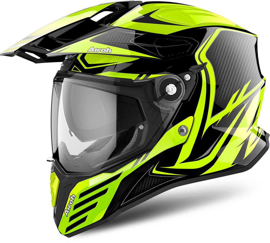 AIROH COMMANDER CARBON YELLOW GLOSS S