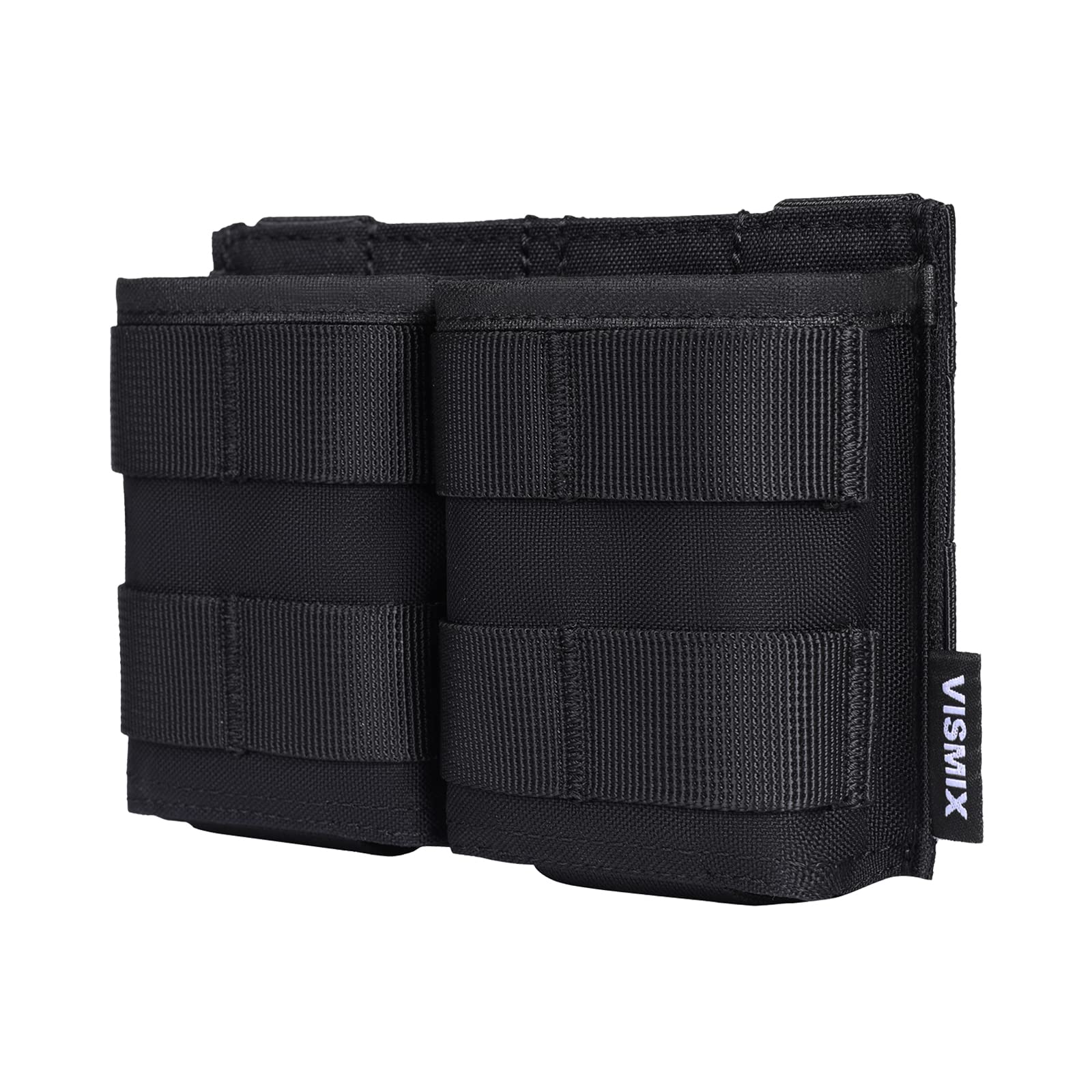 VISMIX Rifle Mag Pouch, Double 5.56mm AR MOLLE Magazine Pouch with Quick Release Kydex Insert and MOLLE Compatible