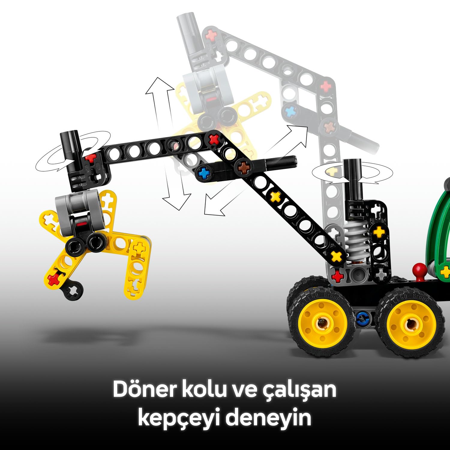 LEGO Technic John Deere 1470H Tekerlekli Orman Makinesi 42218