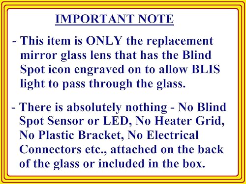 Miniatura 3 de Espejo de repuesto para punto ciego con adhesivo de tamaño completo para Cadillac SRX 2010-2016, vista lateral derecha derecha