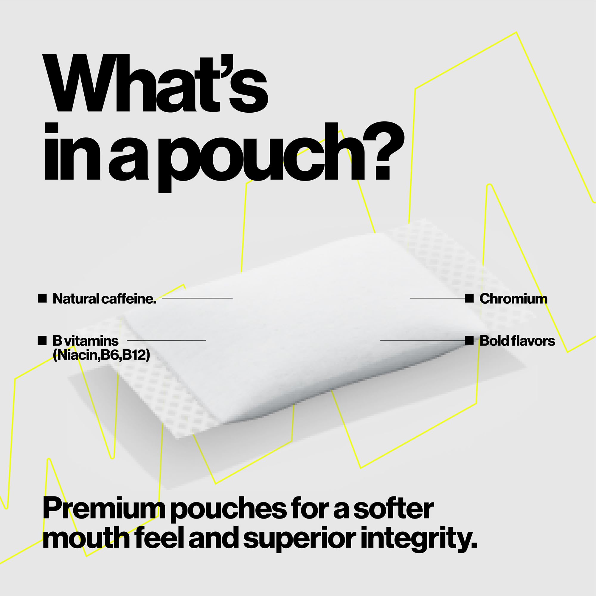 Wip Caffeine Pouches, Mint, 200mg, 3 Pack (45 Pouches) — Amazon image 2