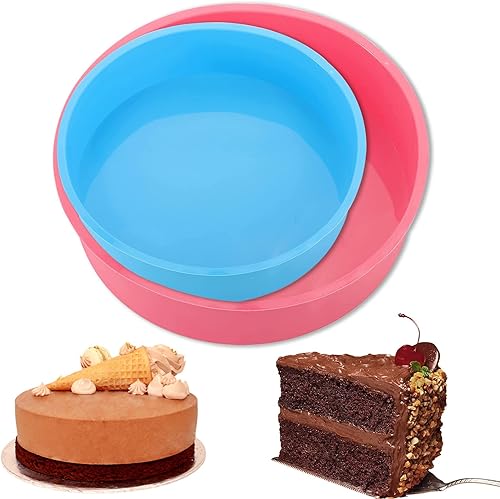 Miniatura 12 de Moldes de silicona en forma de corazón para pasteles - Moldes reutilizables antiadherentes para pastel de queso, brownies y más - Perfecto para el