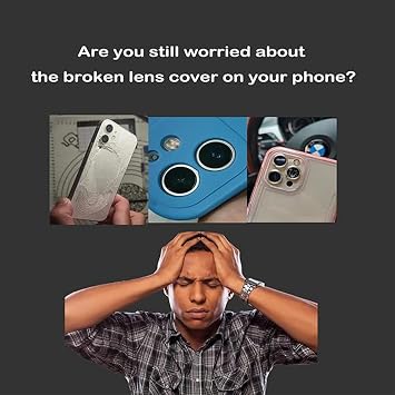 3pcs/Set Rear Camera Lens Replacement for iPhone 15 Pro Max Back Camera Lens Glass Replacement with Pre-Installed Adhesive + Repair Tool Kit, Anti-Lens Scratch & Waterproof