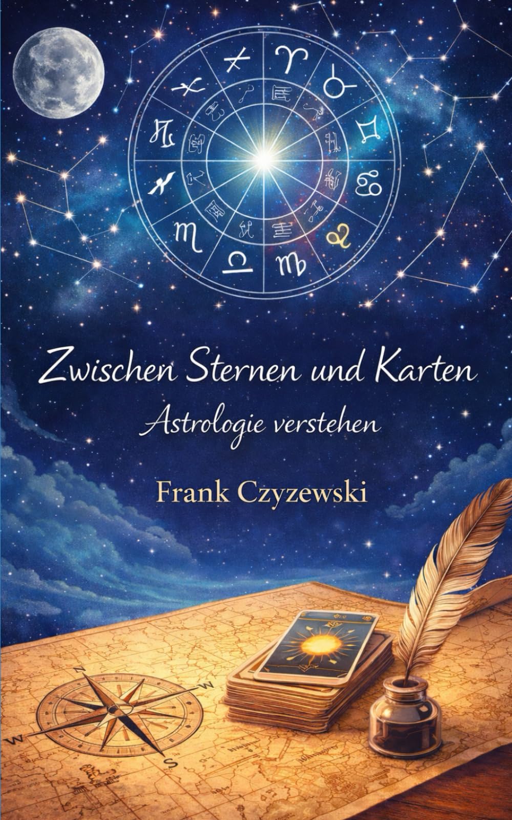 Zwischen Sternen und Karten Astrologie Versehen: „Lesen heißt: Muster sehen.“