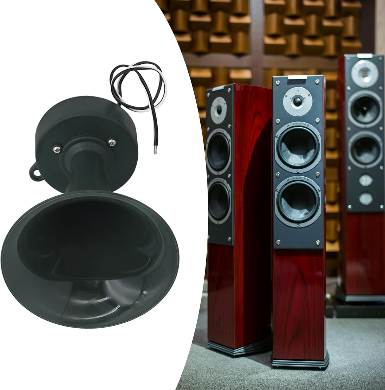 Powerful 35W High Pitched Speakers 12V Night Use Loudspeaker Durability ABS Shell for Outdoor Speakers