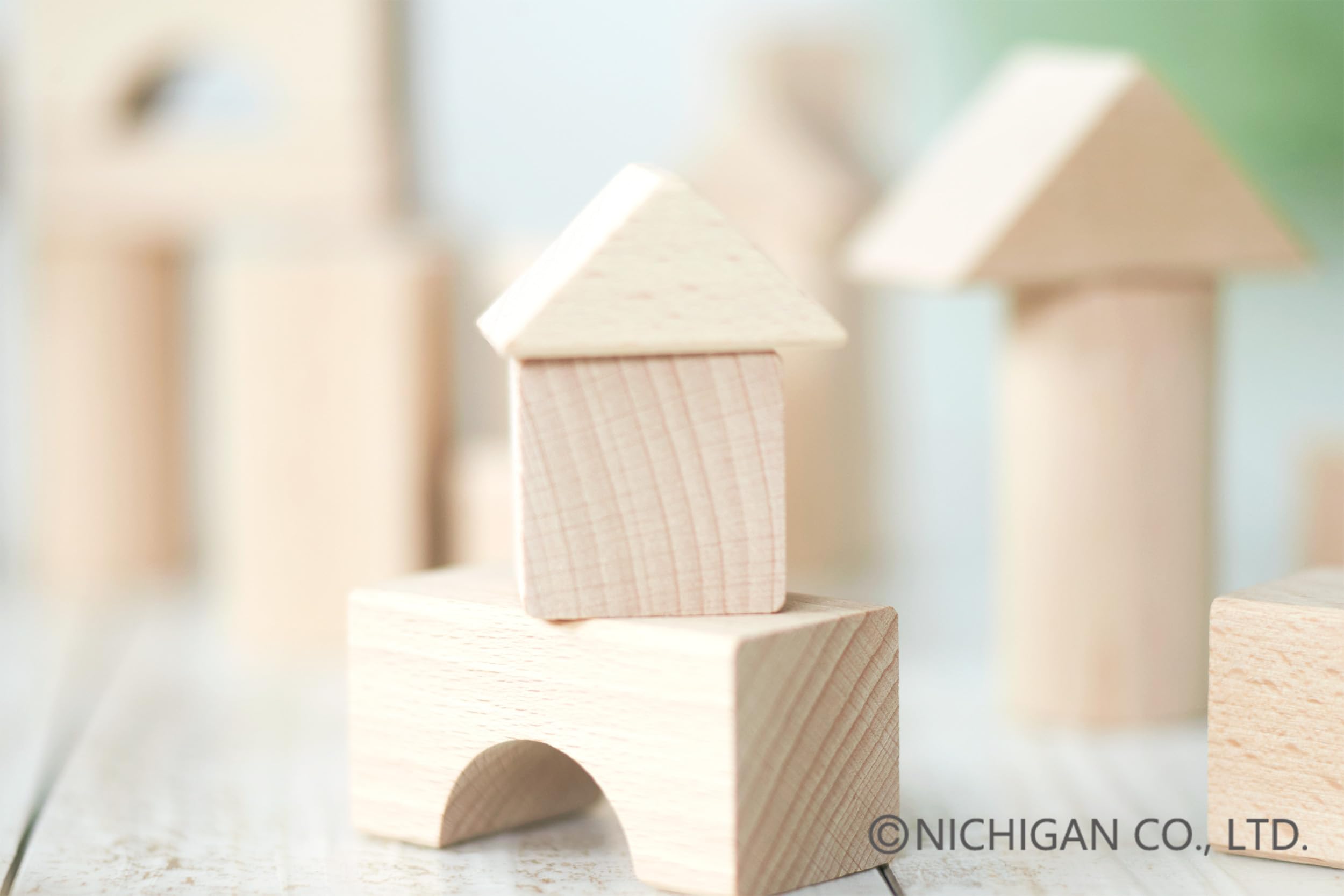 Amazon | ニチガン ブナのブロックス（袋つき）U24 | 積み木 | おもちゃ