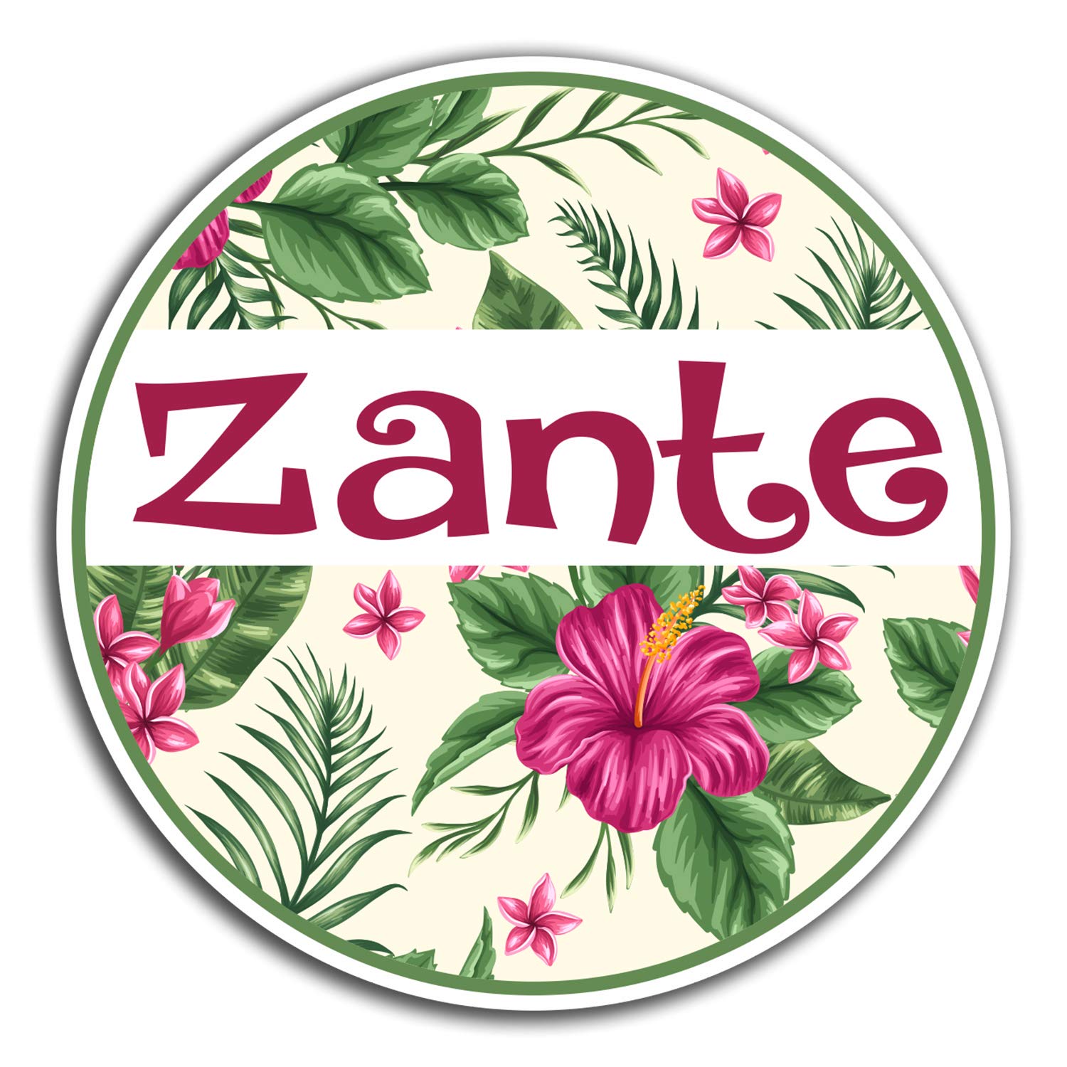 Destination Vinyl Ltd Multi 2 X 10Cm Zante Greece Vinyl Stickers - Fun Travel Sticker Laptop Luggage #32552 (10Cm Wide)
