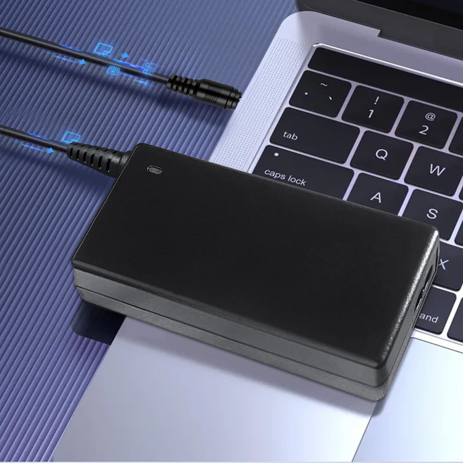 TKDY 24V 2.5A AC DC Adaptör 60W Güç Kaynağı, LED Şerit Işığı, 3D Yazıcı, LCD Monitör, 5.5 x 2.5 mm ve 11 PCS DC Konnektörlü, 24 Volt 0-2500mA Cihazlarla Uyumlu