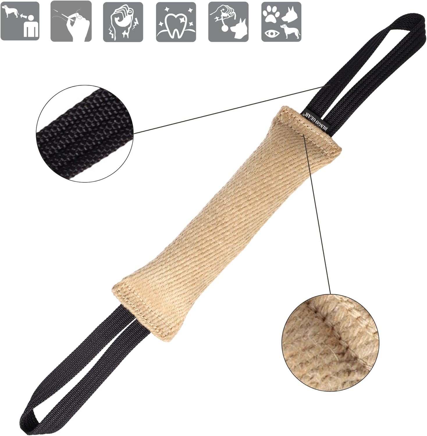 DINGO GEAR Bite Tug with 2 Handles Reinforced for... 14 DINGO GEAR Bite Tug with 2 Handles Reinforced for...