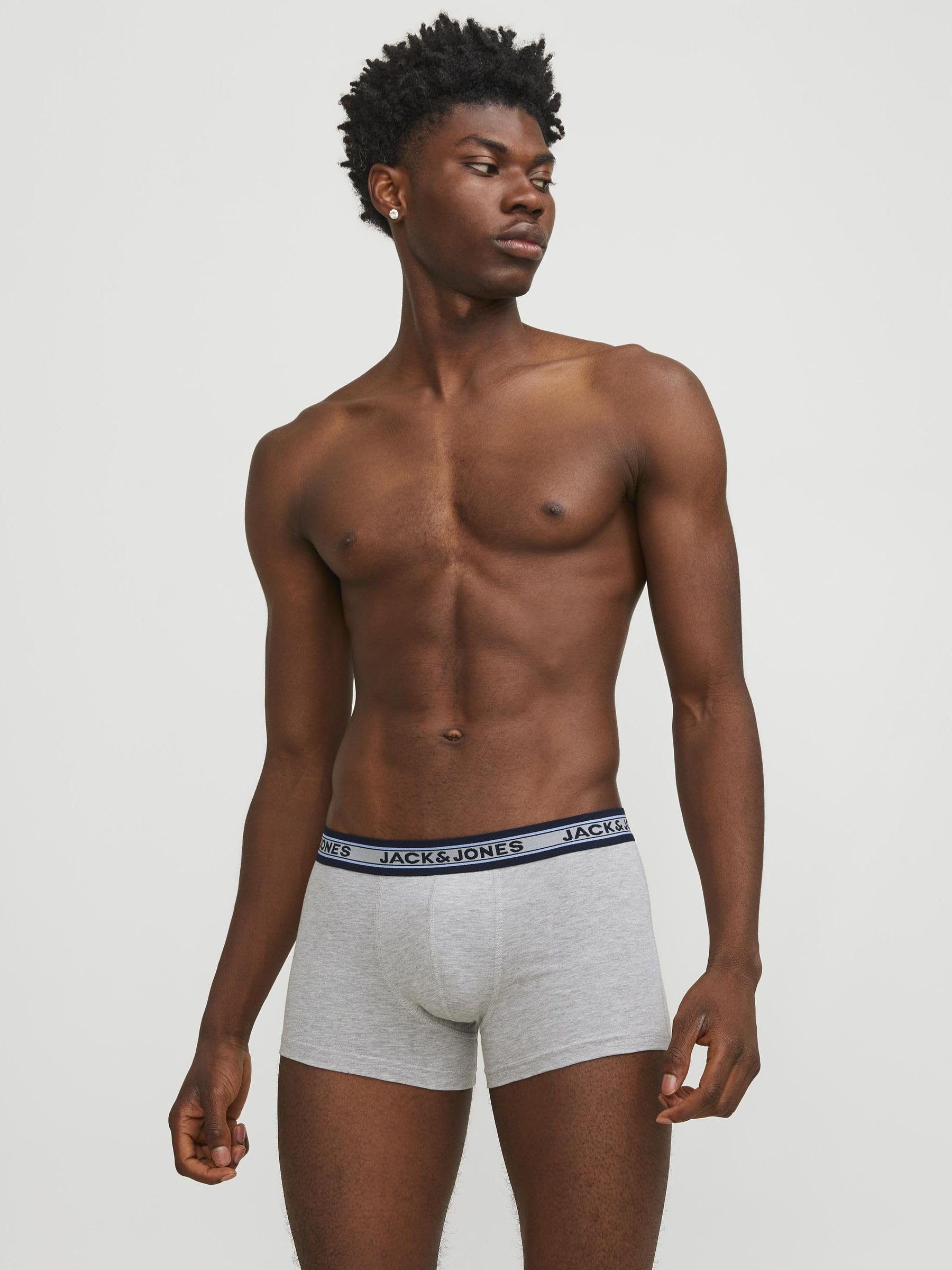 JACK & JONES Bokserki męskie (10 sztuk), szary, S