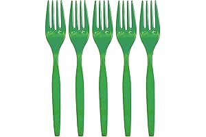 Maryland Kelly Green Plastic Forks: Embellish Your Yuletide Feasts