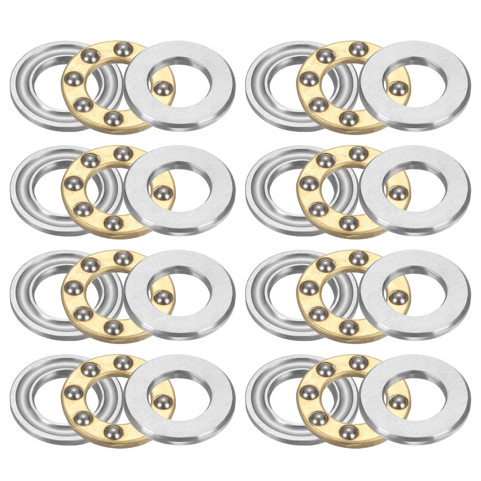 Produktbild von 8x F10-22M Axial-Kugellager 10x22x7 Mm – Chromstahl, Messingkäfig, Für Drehteller, Pumpen & Werkzeugmaschinen