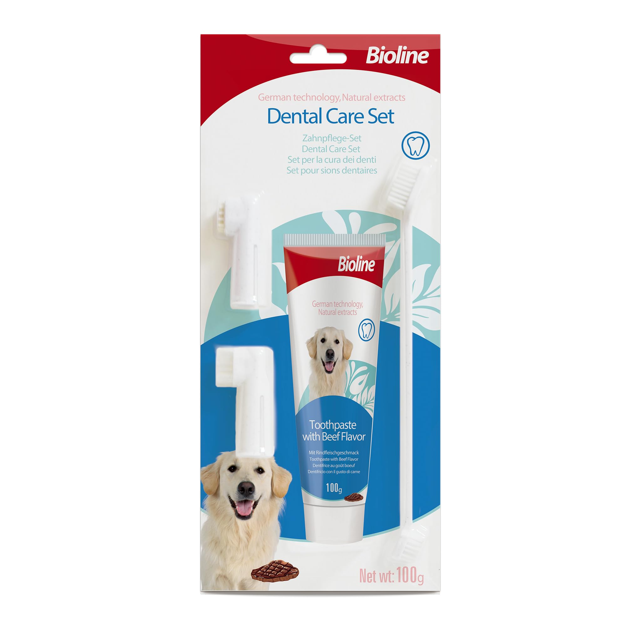 Bioline Köpekler İçin Ağız Temizleme Jeli ve Diş Fırçası Seti