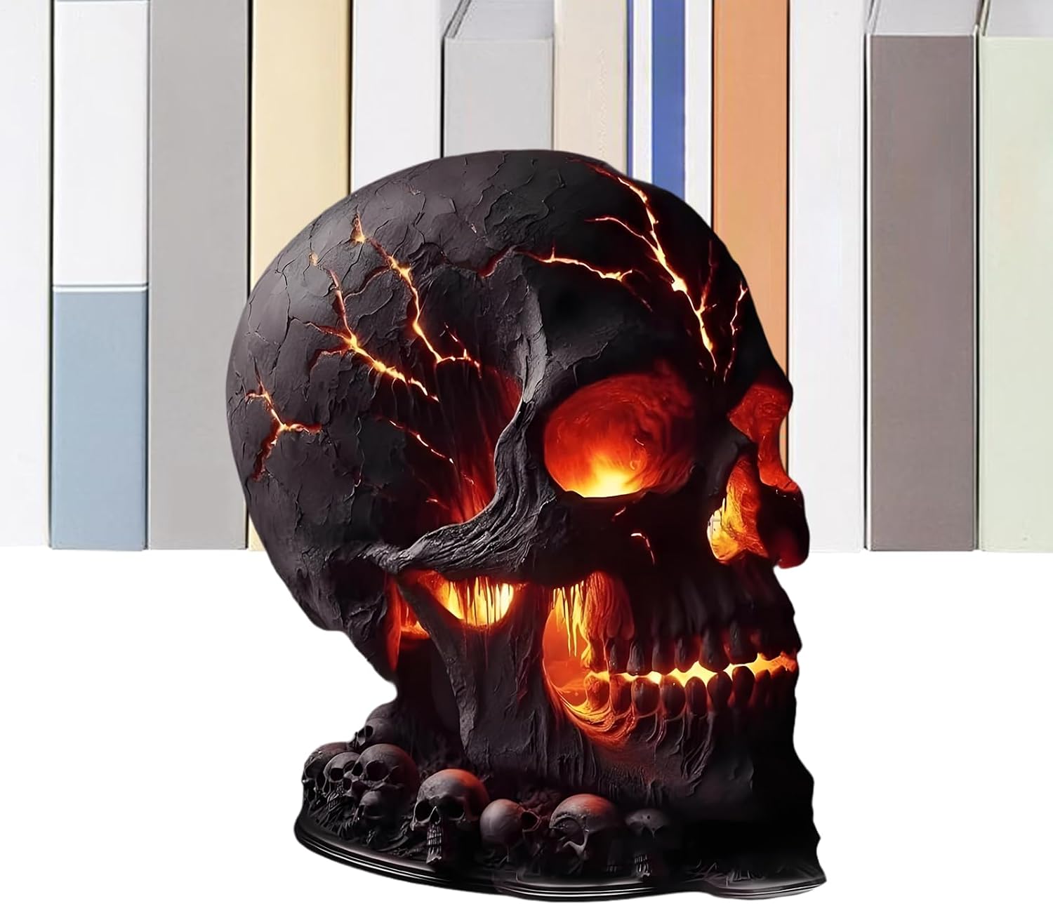 Skull Lamp | Skeleton Table Lamp Halloween Decorations – Desk Light Disturbing Decorations Home Indoor Outdoor Bedroom Garden