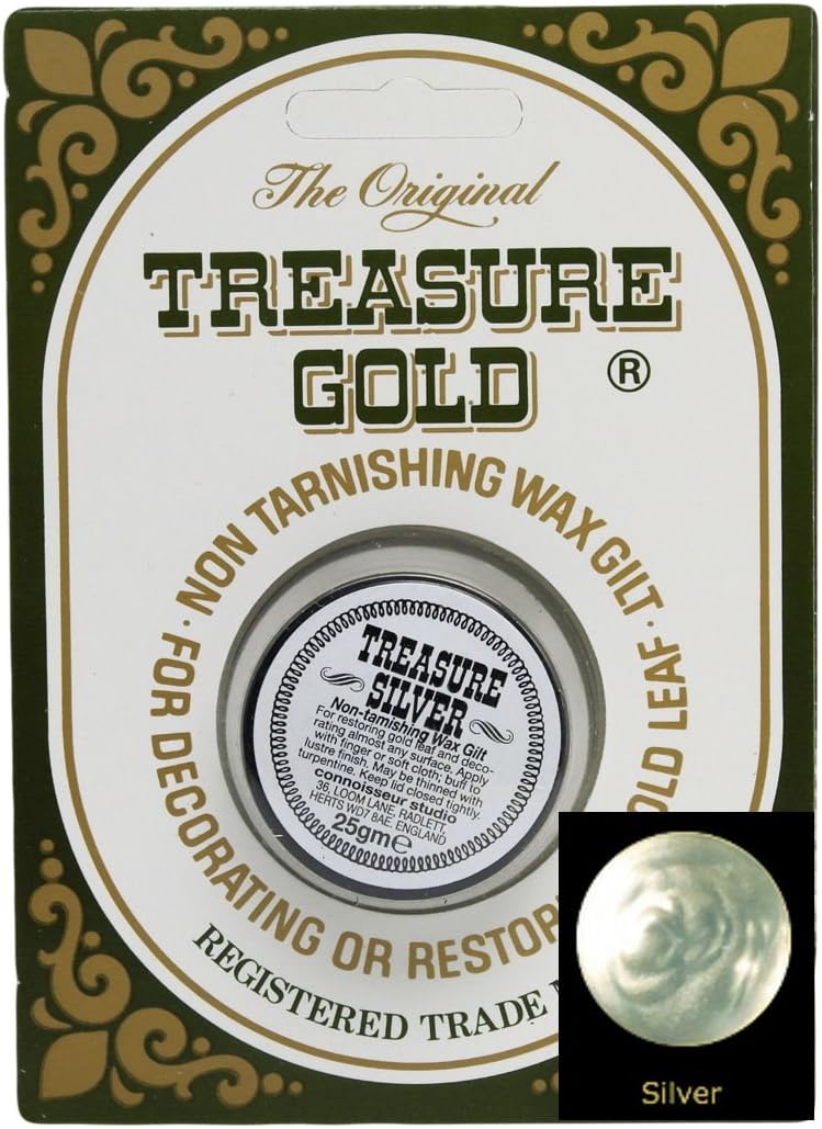 Treasure Gold Metallic Gilding Wax 1oz - Silver