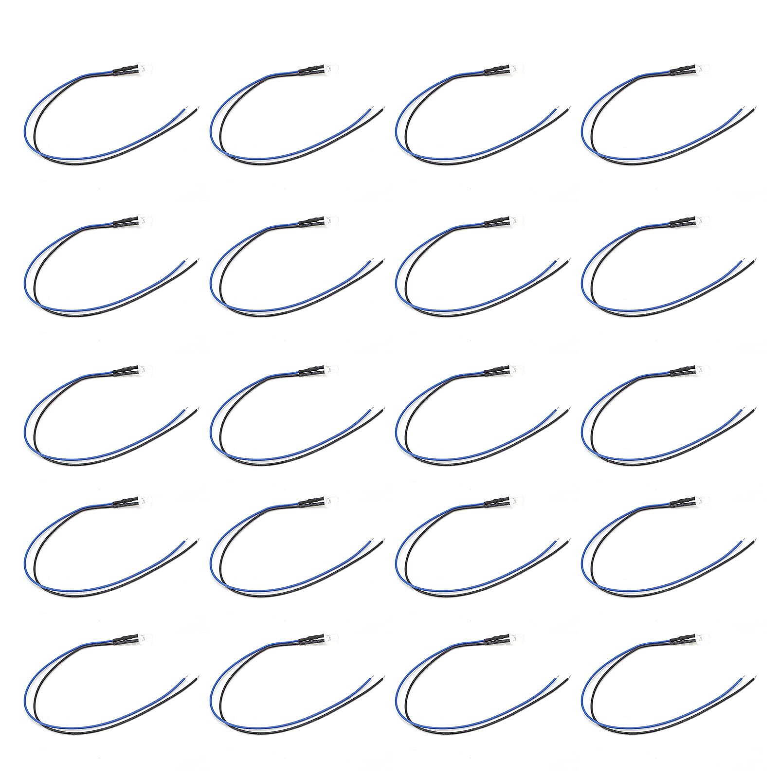 Light Emitting Diodes, High Brightness and Vibrant Colours Mini Led Lights for Decorations for DIY Hobbies for Electronic Engineering(Gray hair blue)-image-38