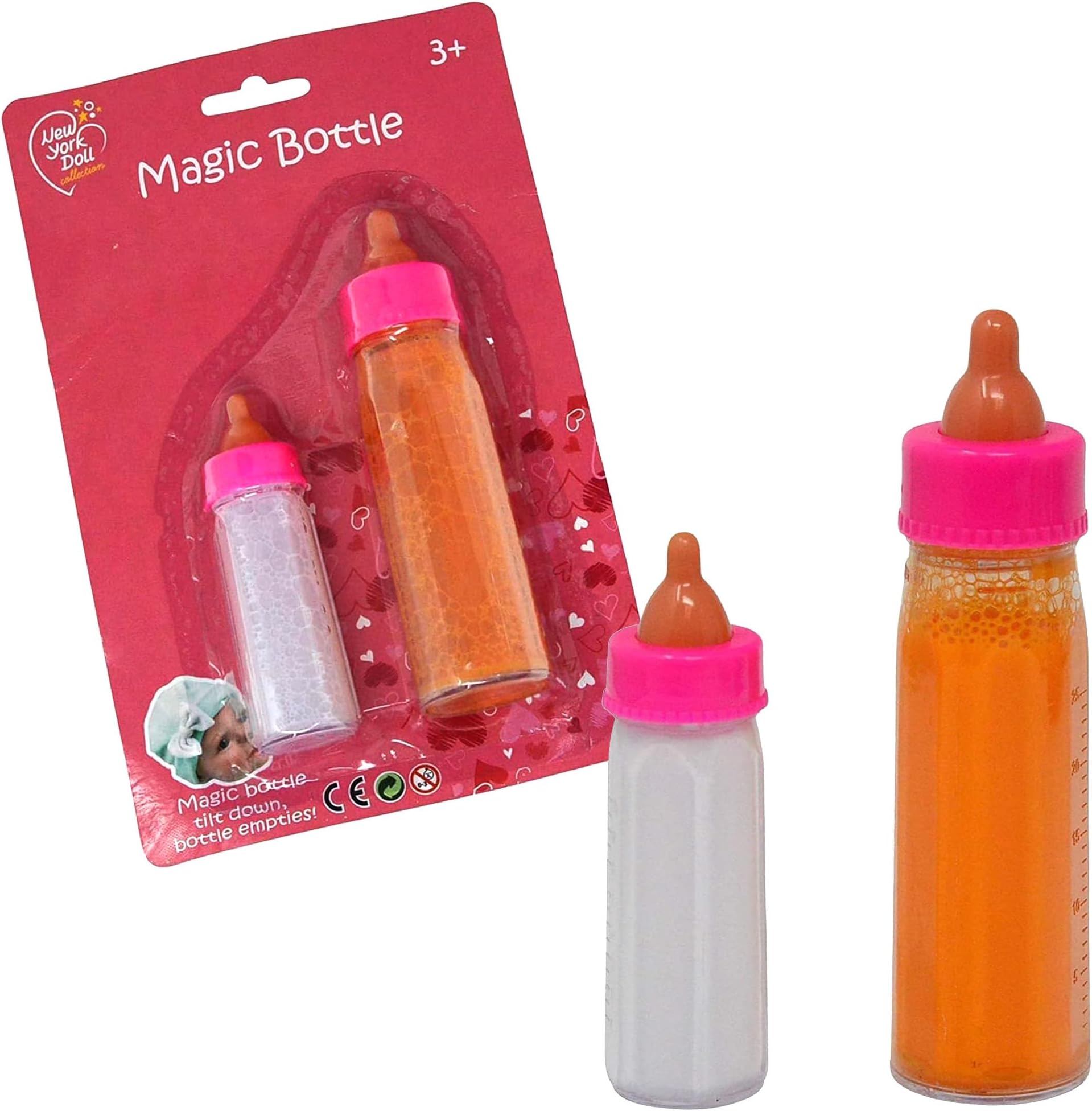 The New York Doll Collection Baby Doll Accessories, Doll Magic Bottles & Doll Feeding Set