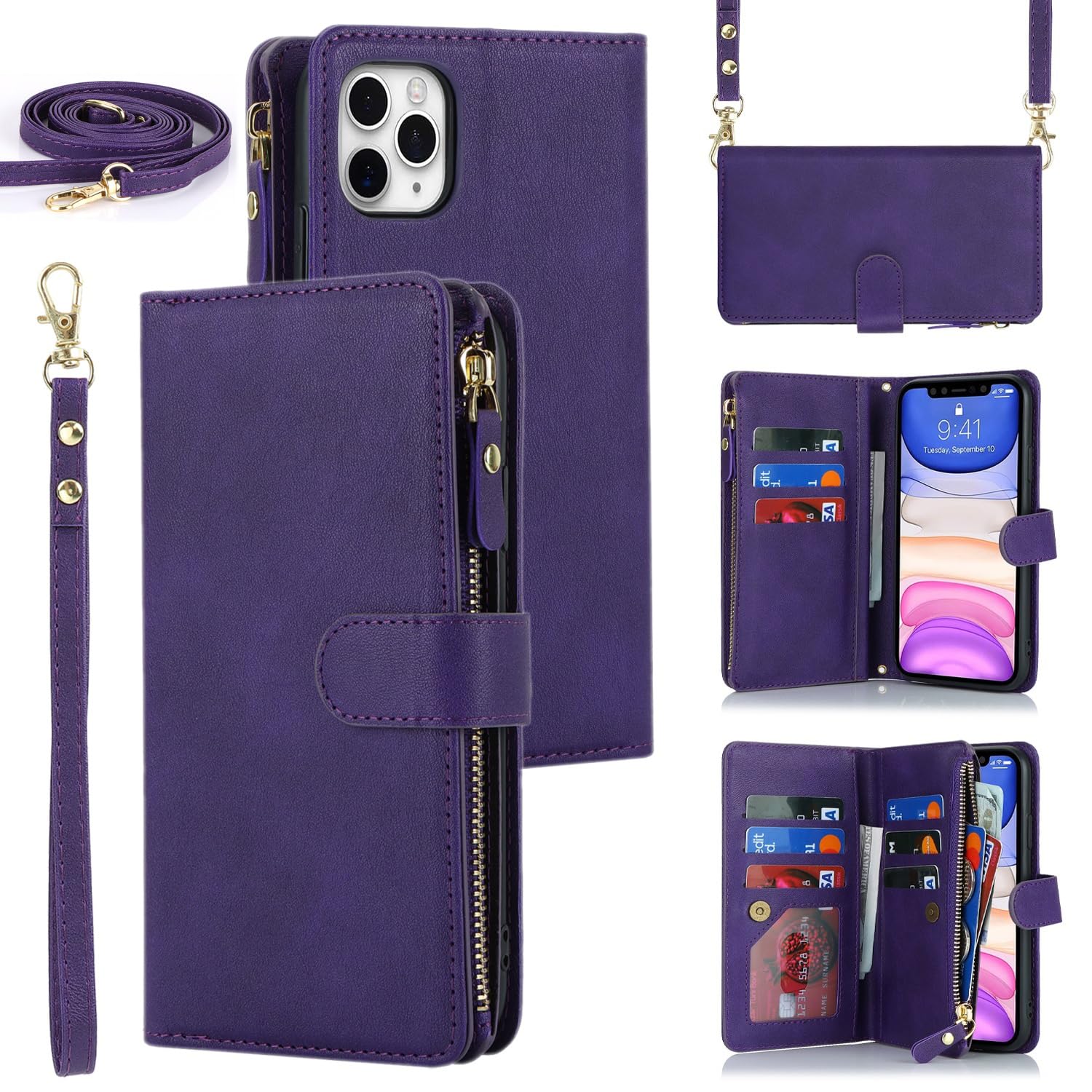 Protection iPhone 11 Pro anti-choc et compartiment fermeture éclair - 8