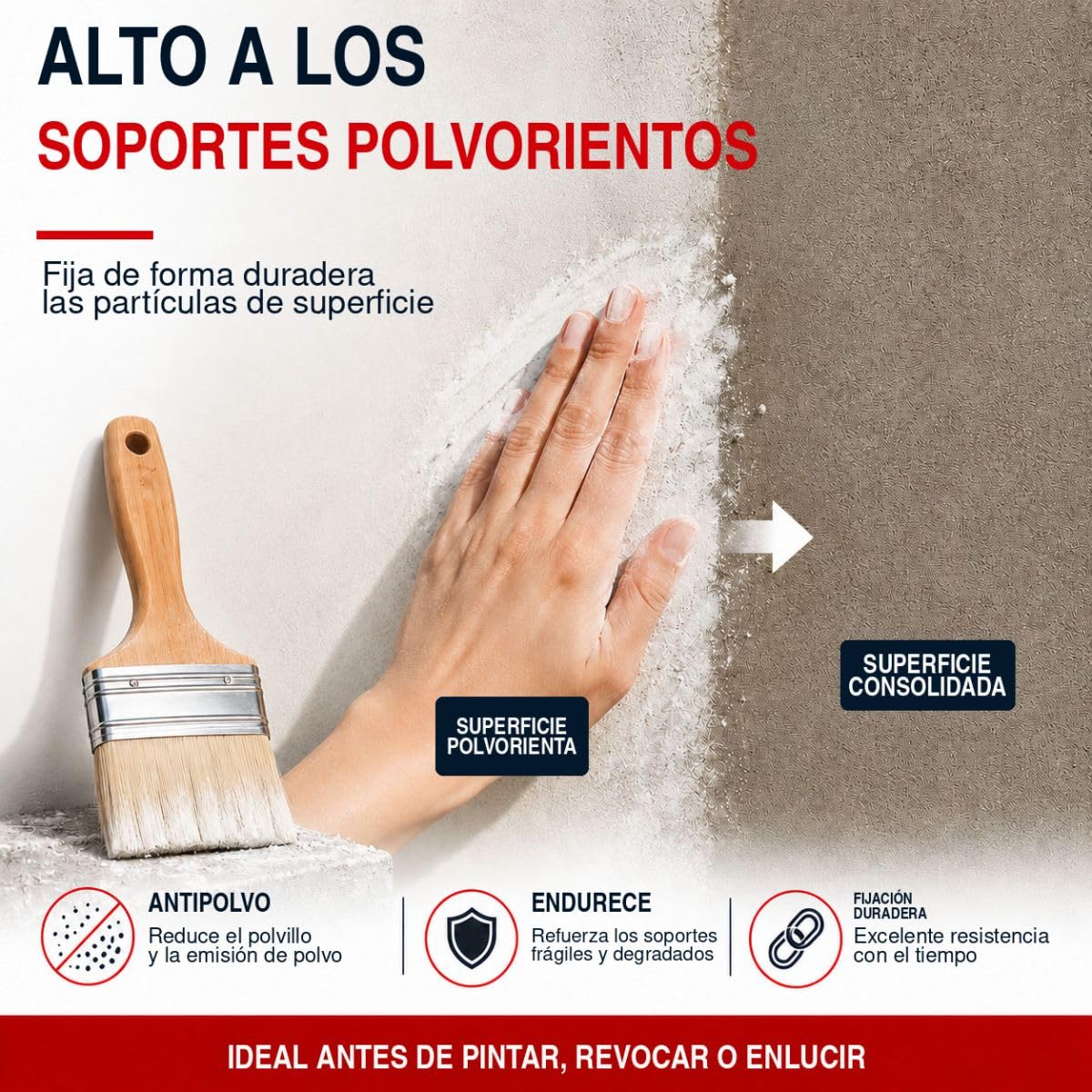 Fijador hidrófugo para soporte friable antipolvo: ARCAFIX - 2,5 L (hasta 12,5 m²) - ARCANE INDUSTRIES