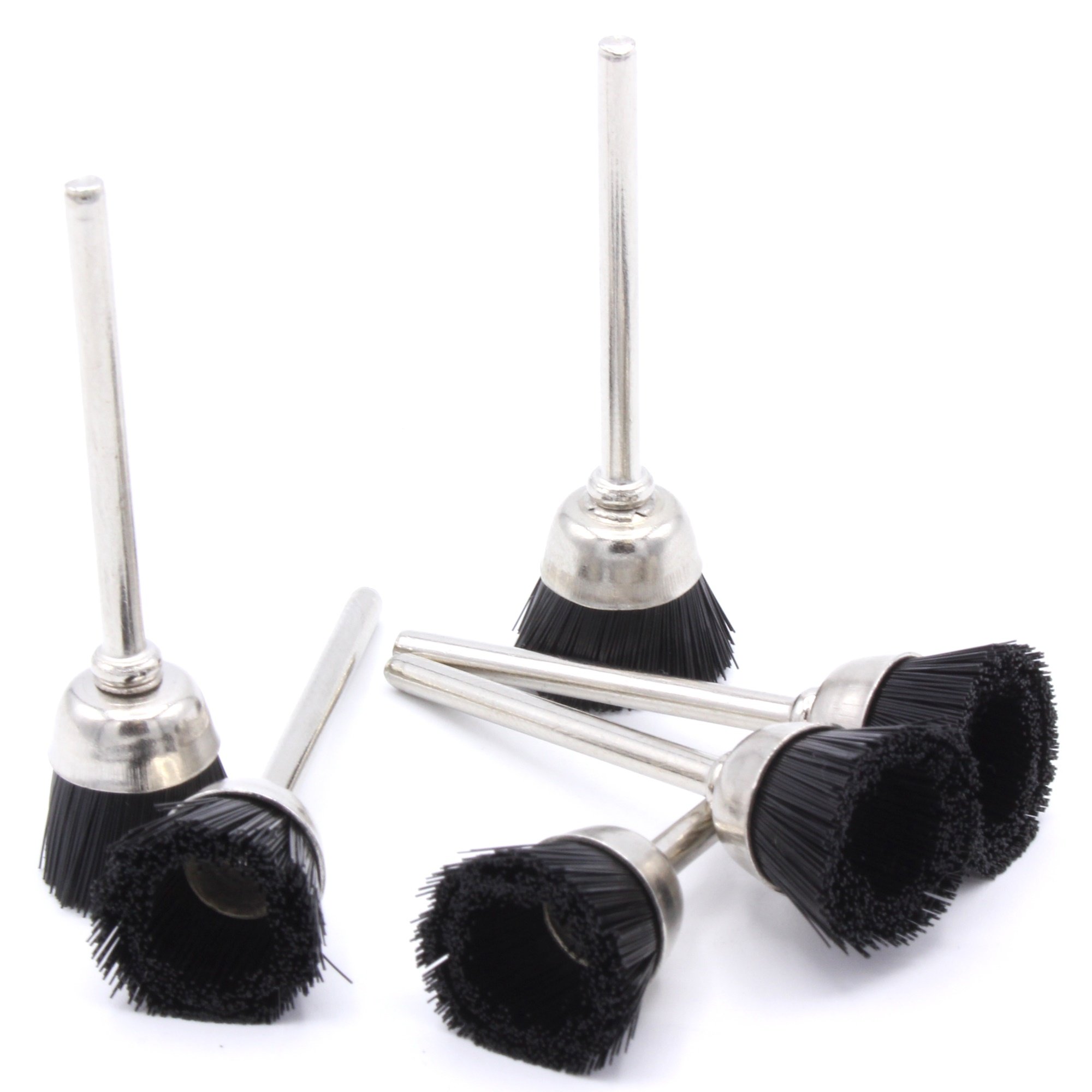 6 spazzole in nylon per lucidatura a setole 15 mm, compatibili con Proxxon Dremel