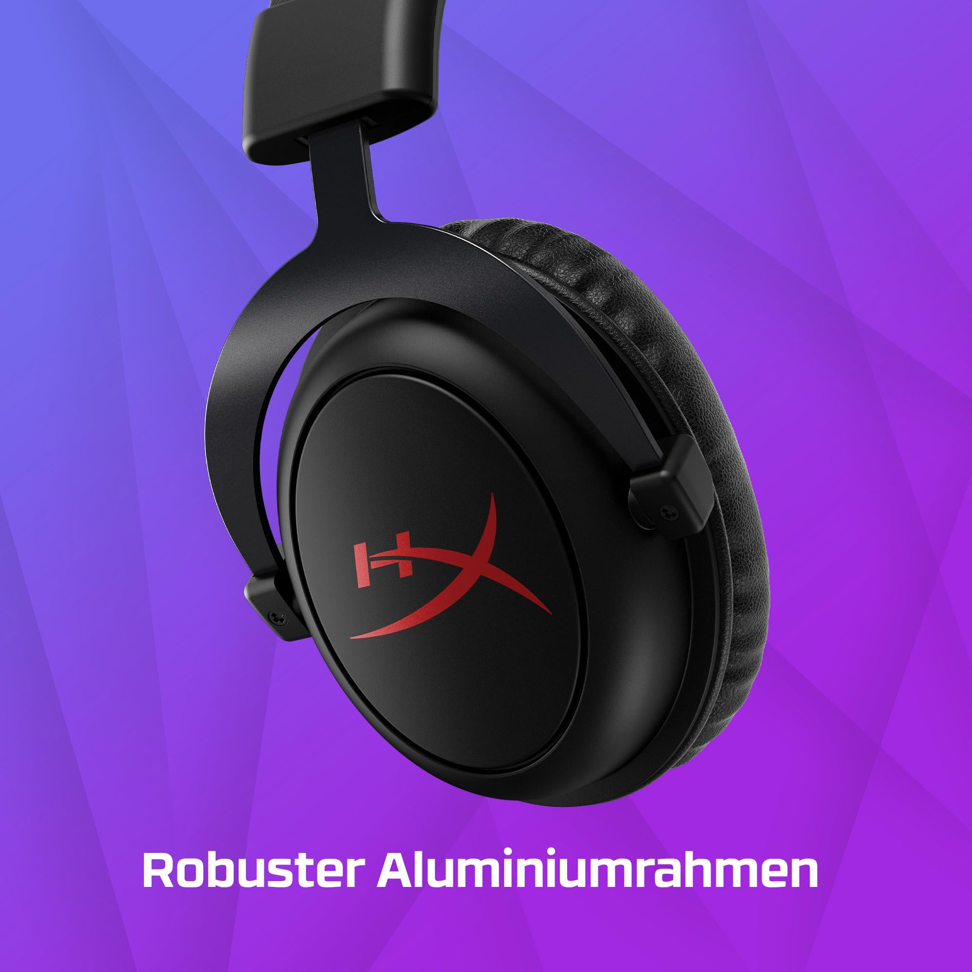 HyperXCloud Core-Gaming-HeadsetfürPC,DTSHeadphone:XSpatialAudio,Memoryschaum-Ohrpolster,robusterAluminiumrahmen