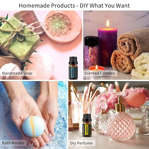 Miniatura 6 de GREENSLEEVES Aceite esencial de vetiver, 0.3 onzas líquidas de aceite aromático puro a base de plantas para aromaterapia, aceites esenciales para