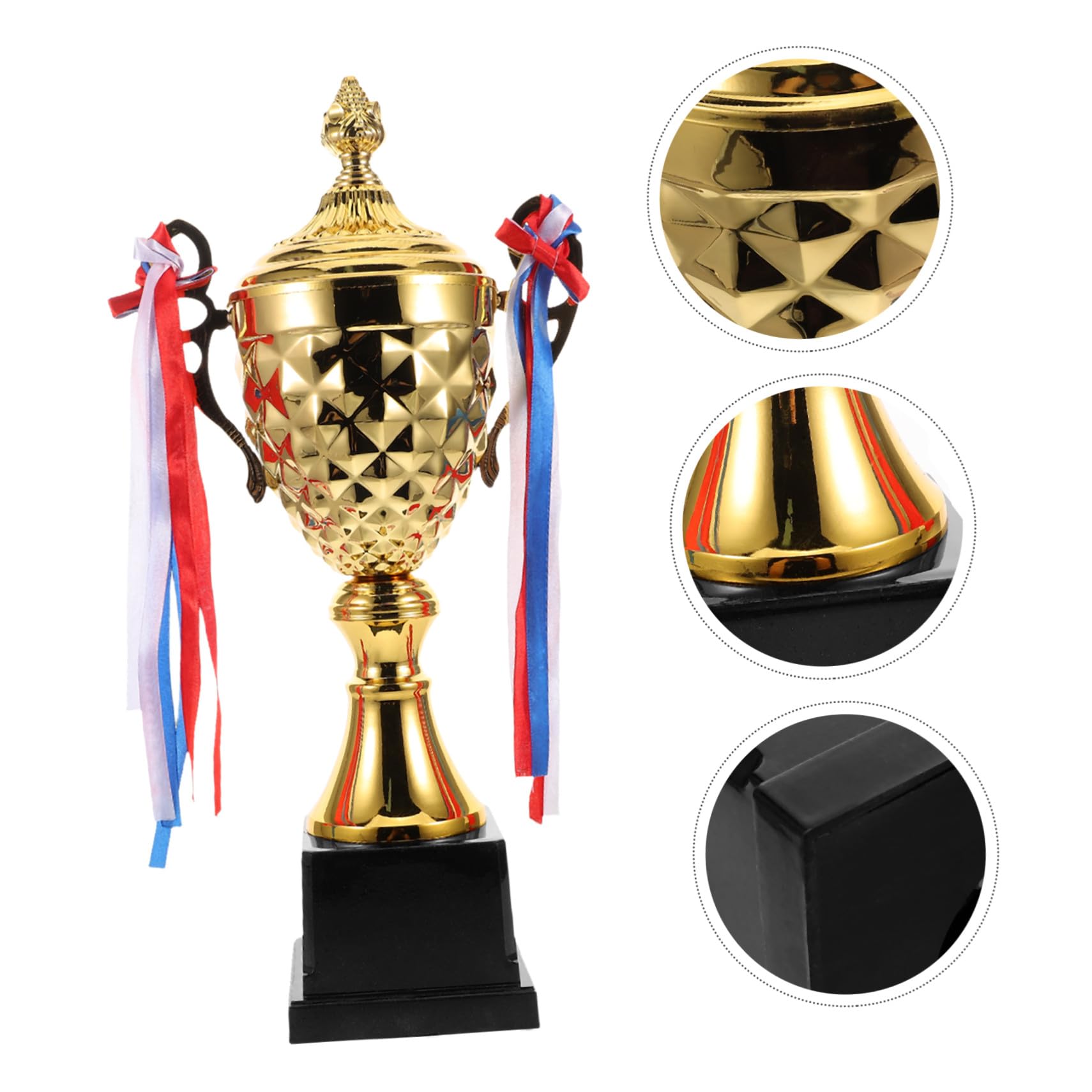 VICASKY Goldene Trophäe Für Sport Metalltrophäe Für Auszeichnungen Wettbewerbe Turniere Mannschaften Fußball Partys Sport Ringen