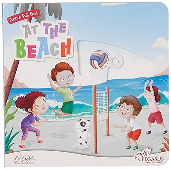 At the Beach Push & Pull Book