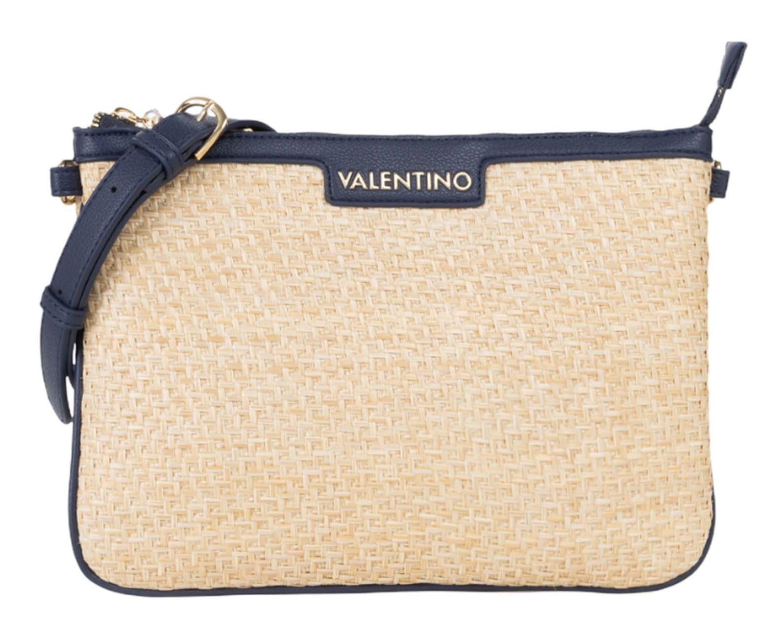 Sac bandoulière Valentino Demetra, pochette haut de gamme Naturale et Blu bleu marine - 5