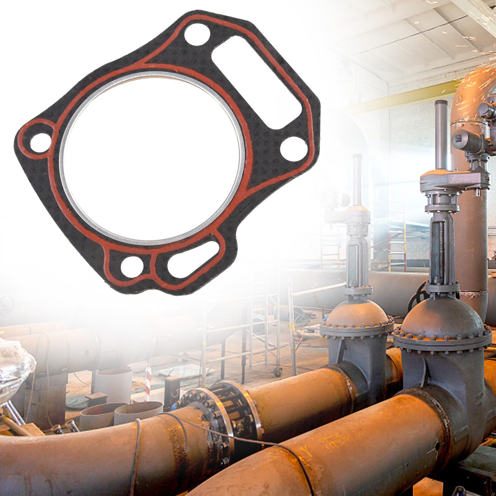 Lecreatekit Guarnizione testata motore, compatibile con 168F per gx160 per motori gx200, guarnizione di ricambio per una facile installazione e prestazioni di lunga durata