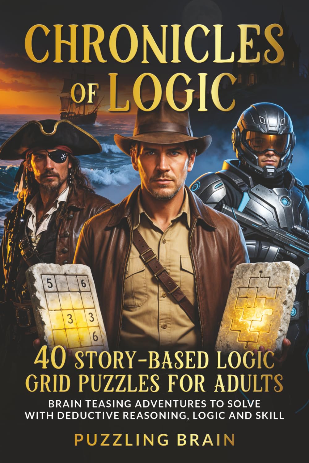 Chronicles of Logic: 40 Story-Based Logic Grid Puzzles for Adults: Brain Teasing Adventures to Solve With Deductive Reasoning, Logic and Skill
