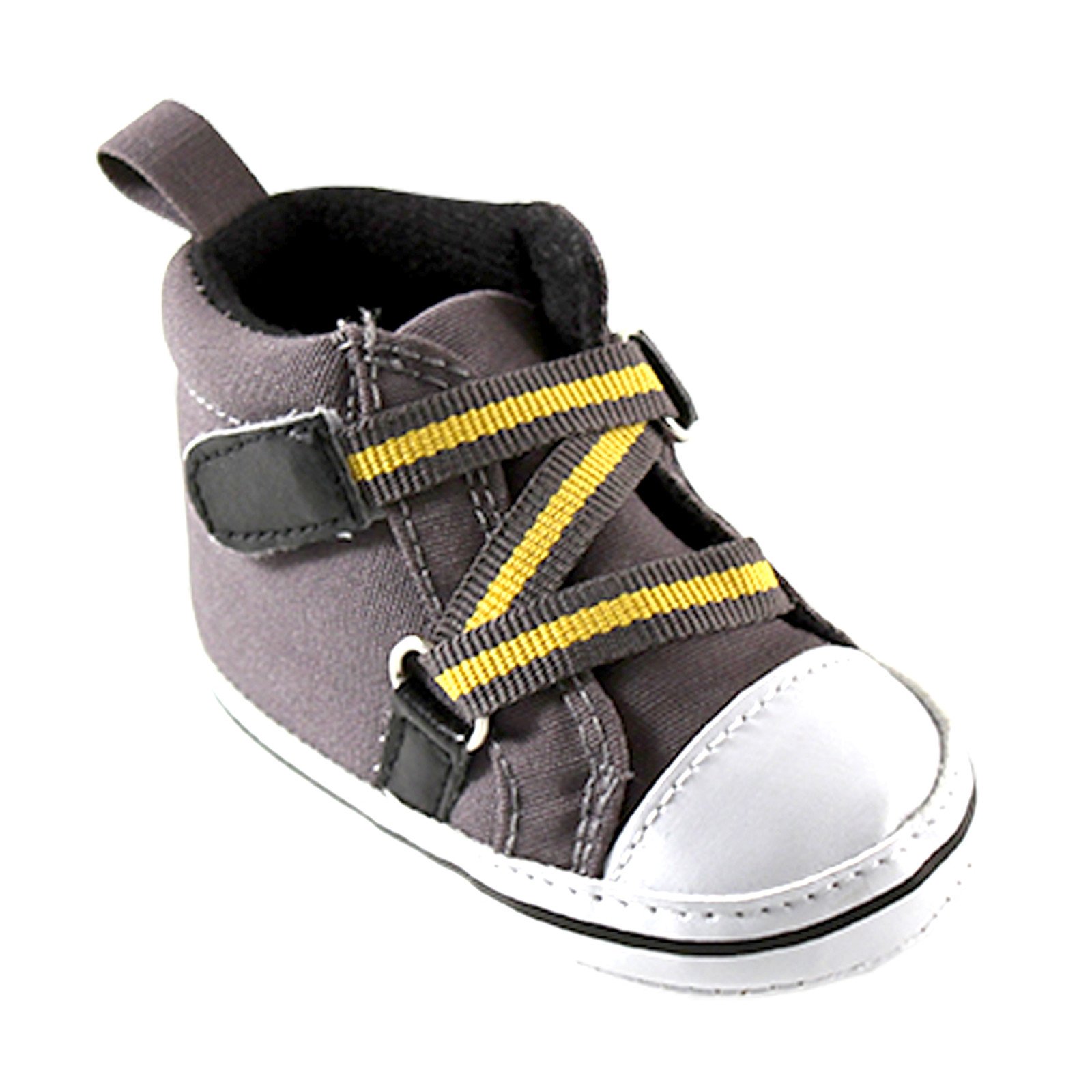 Luvable Friends Baby da ragazzo "Bright Z" sneaker Booties, Grigio
