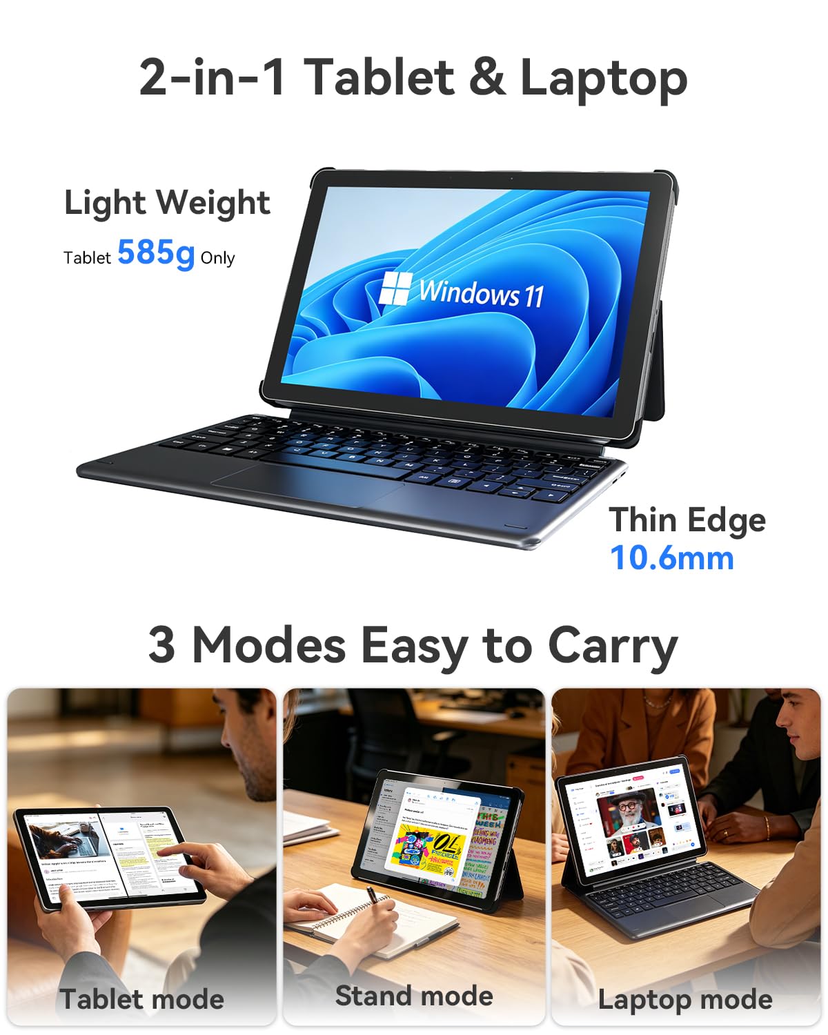 Amazon.co.jp: BNCF NewBook 10 10.1インチ 2-in-1 ノートパソコン