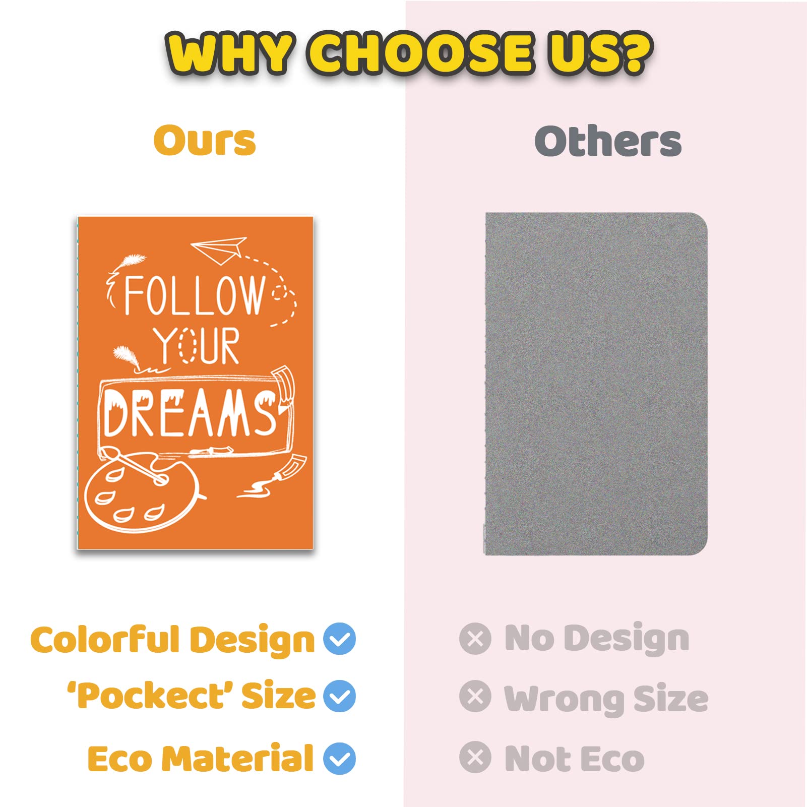 Vusnud Regalos a granel mini cuadernos inspiradores para niños, recuerdos de fiesta, pequeños blocs de notas motivacionales para estudiantes, bonitos cuadernos de regreso a la escuela de profesores