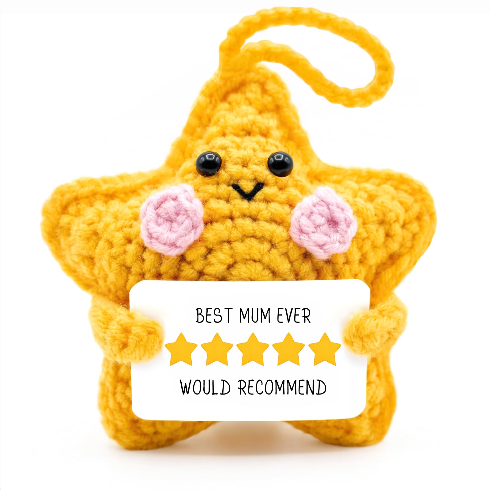 Gifts for Mum, Handmade Crochet Star, Mum Birthday Gifts, Mothers Day Mummy Gifts From Daughters & Sons, Presents for Mummy On Christmas Mother's Day Valentine's Day