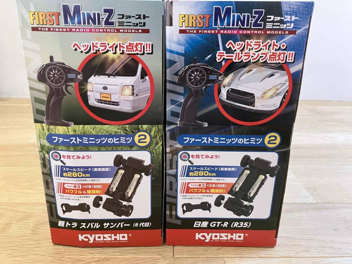 京商　ファーストミニッツ　サンバー　R35 　　2台　未使用　セット Amazon.co.jp: 京商 ファーストミニッツ mini-Z サンバー＆GT-R