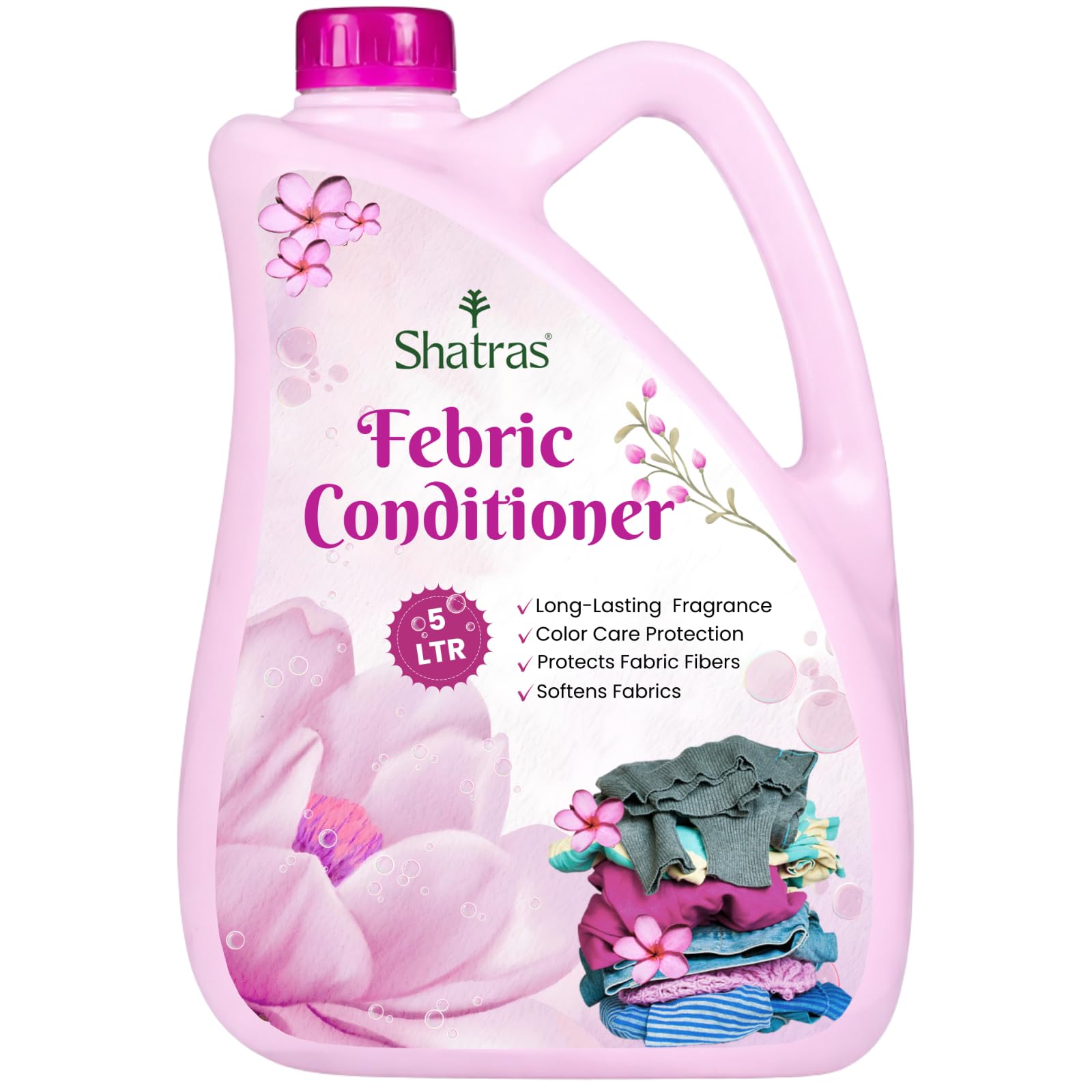 Shatras Fabric Conditioner After Wash Liquid Fabric Softener Increase Shine & Long Lasting Royal Perfume Fragrance For Your Fabrics, Biodegradable, Non-Toxic, Safe for Skin-Pink Lily-image-21