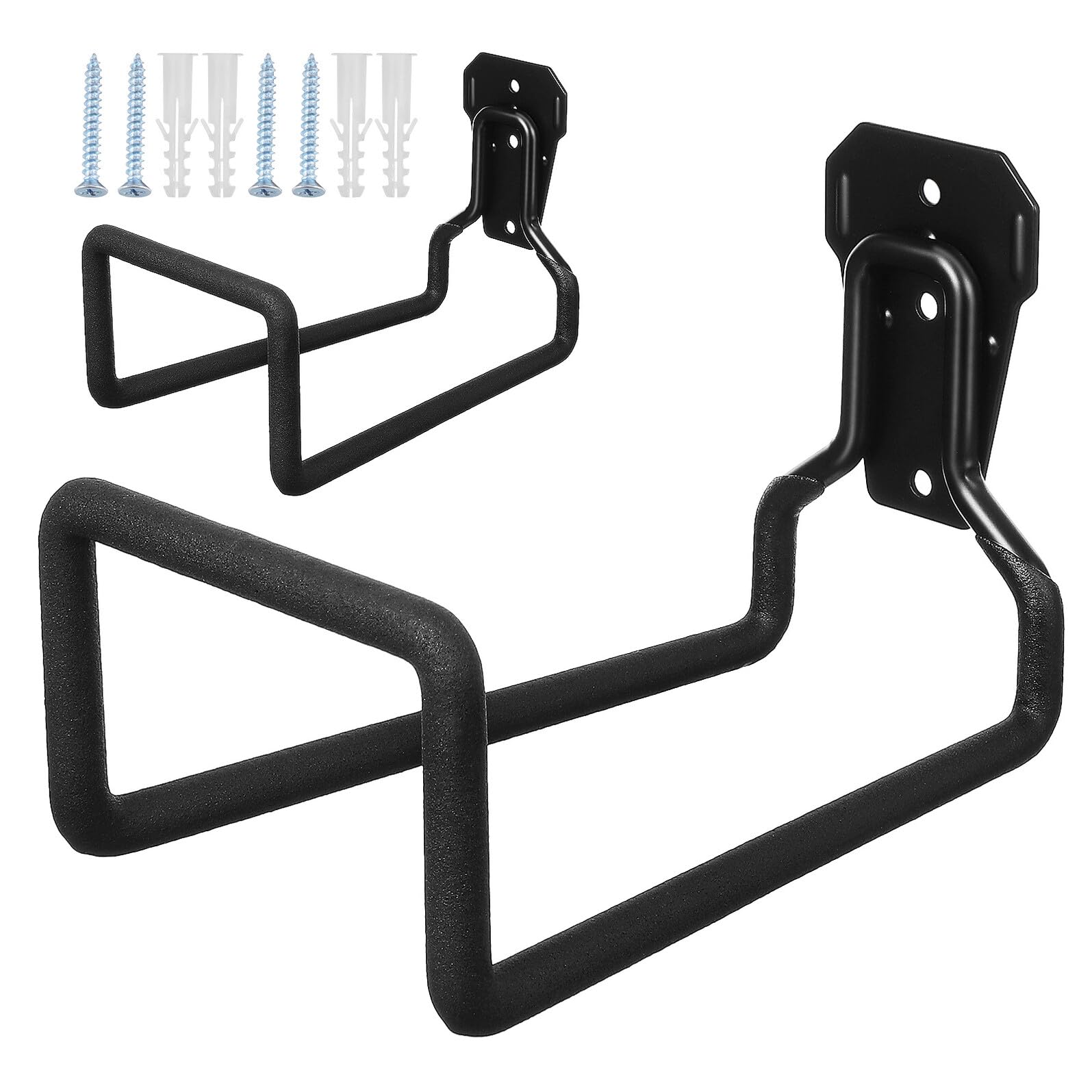Veemoon 2pezzi Ganci Per Carichi Pesanti in Metallo Per Garage Ganci Per Scale Per Pareti Di Garage Supporti Per Tubi Acqua Per Esterni Supporto Per Tubi Da Giardino Da Montare Parete