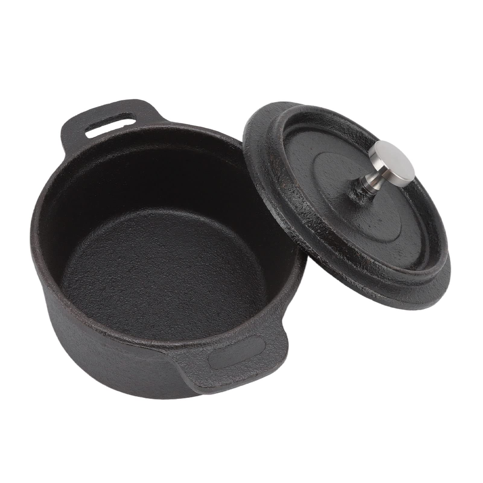 Pentola di Ferro Stufato, Forno Olandese Doppio Stile Tradizionale Addensato Manico Ergonomico Omic Isolamento Olla de Peltre para Teteros Cottura in Ghisa con Coperchio Diametro