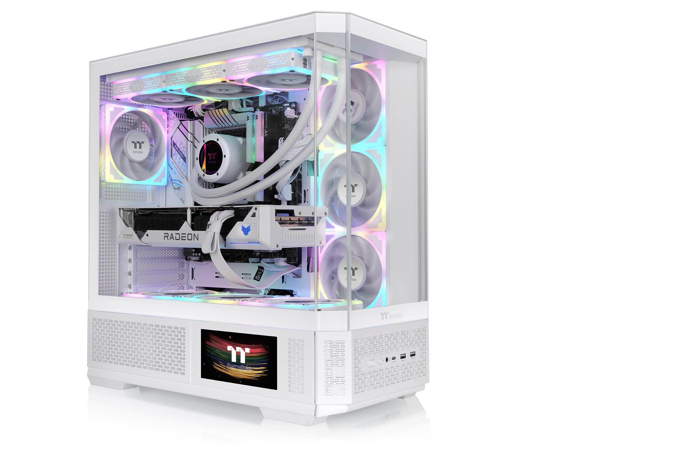 Thermaltake View 370 TG ARGB | Podwozie Mid Tower | Śnieg