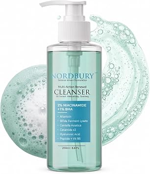 Renewal Face Wash with Salicylic Acid, Niacinamide, CICA, Ceramide & HA