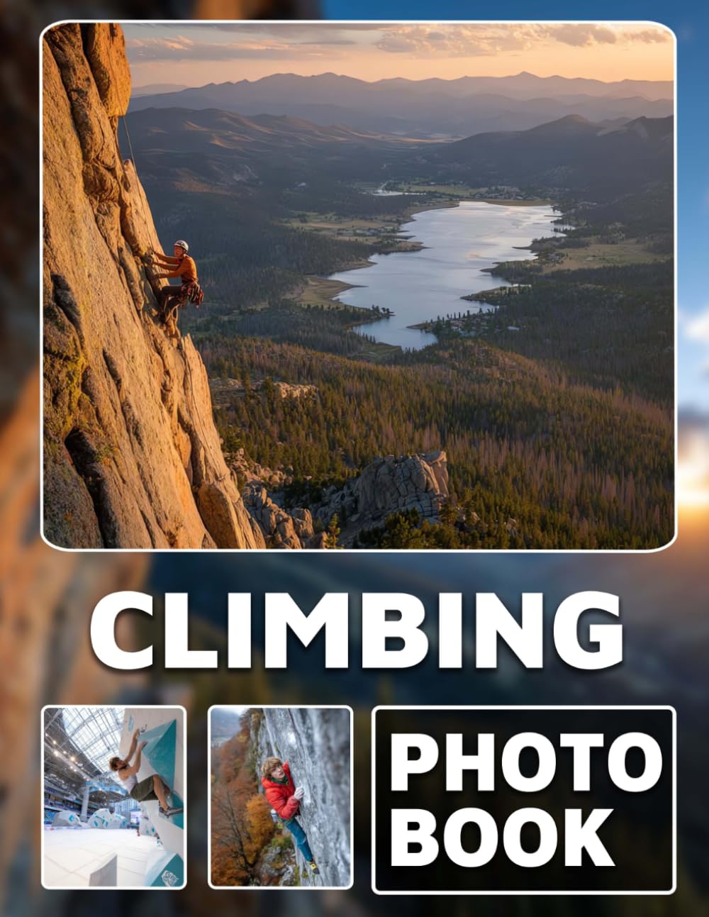 Climbing Photo Book: Photo Album Collection With 40 Images Of Rock Climbing And Summit Conquests