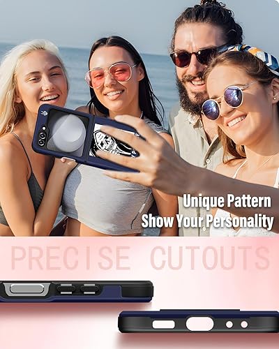 Miniatura 6 de Funda 2 en 1 para Samsung Galaxy Z Flip 5 con diseño de calavera para mujeres, niños y niños, divertido diseño gótico de esqueleto con soporte de