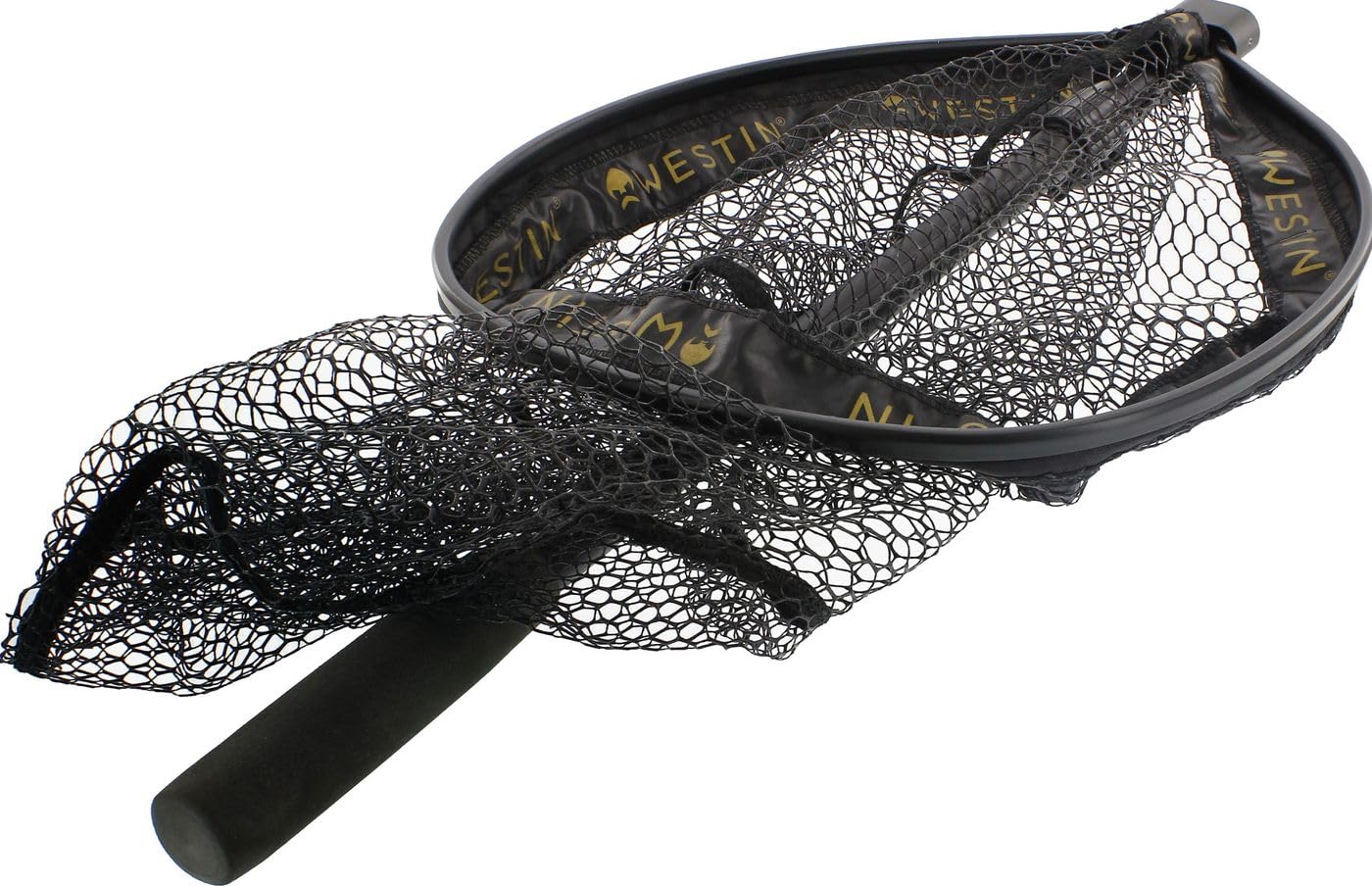 Westin W3 CR Adjustable Landing Net S 38x45x40 - Raubfischkescher für Barsche & Zander, Klappkescher zum Spinnfischen, Unterfangkescher für Raubfische