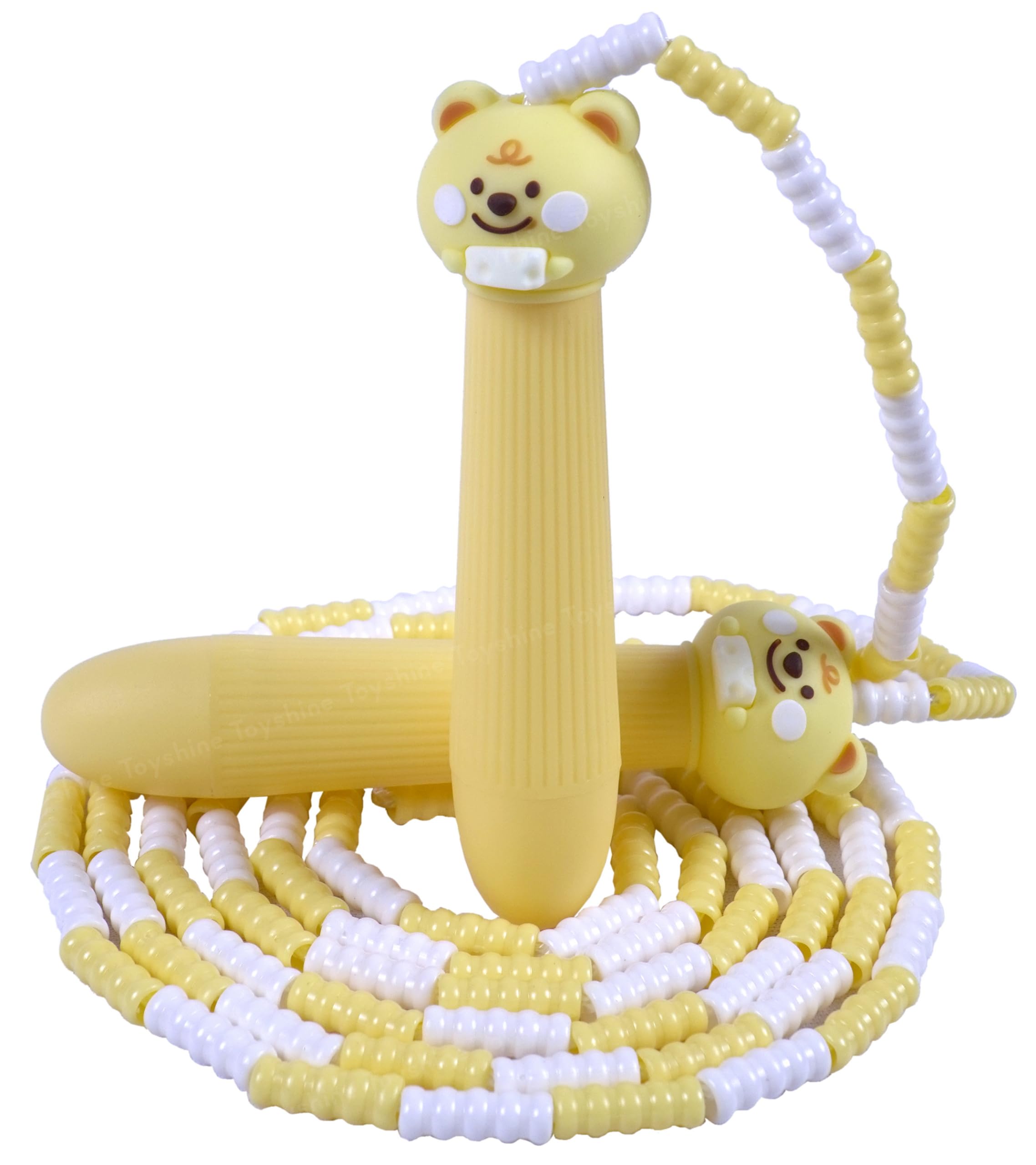 Toyshine Adjustable Length Tangle-Free Segmented Pvc Soft Beaded 2.6M Fitness Jump Rope for Outdoor Fun Activity Exercise kids Fitness - Yellow Panda (B0CVX2P9GM) Amazon Price History, Amazon Price Tracker